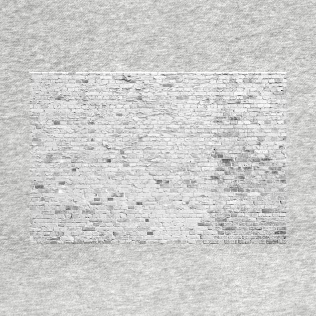 Old white brick wall texture by Juhku